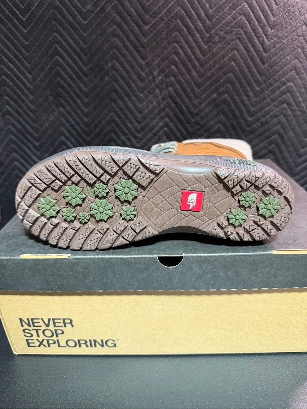 The North Face Women's Brown and Gray Cold-Weather Lace-Up Boots